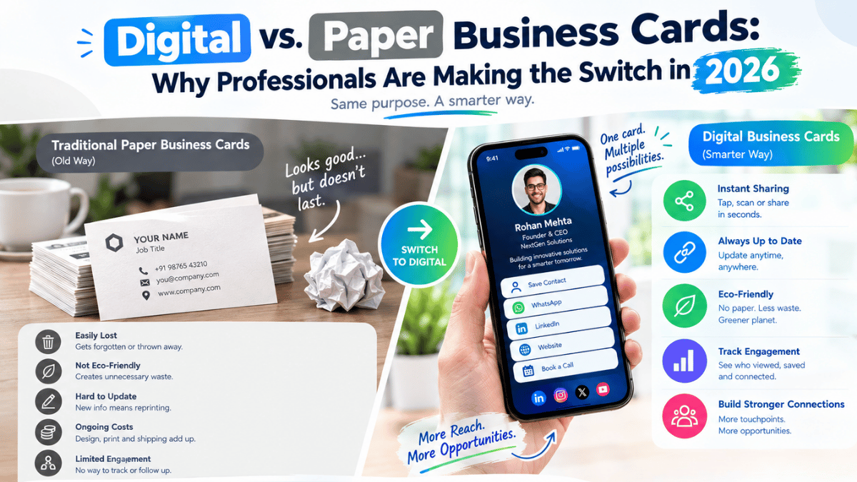 Digital vs. Paper Business Cards: Why Professionals Are Making the Switch in 2026