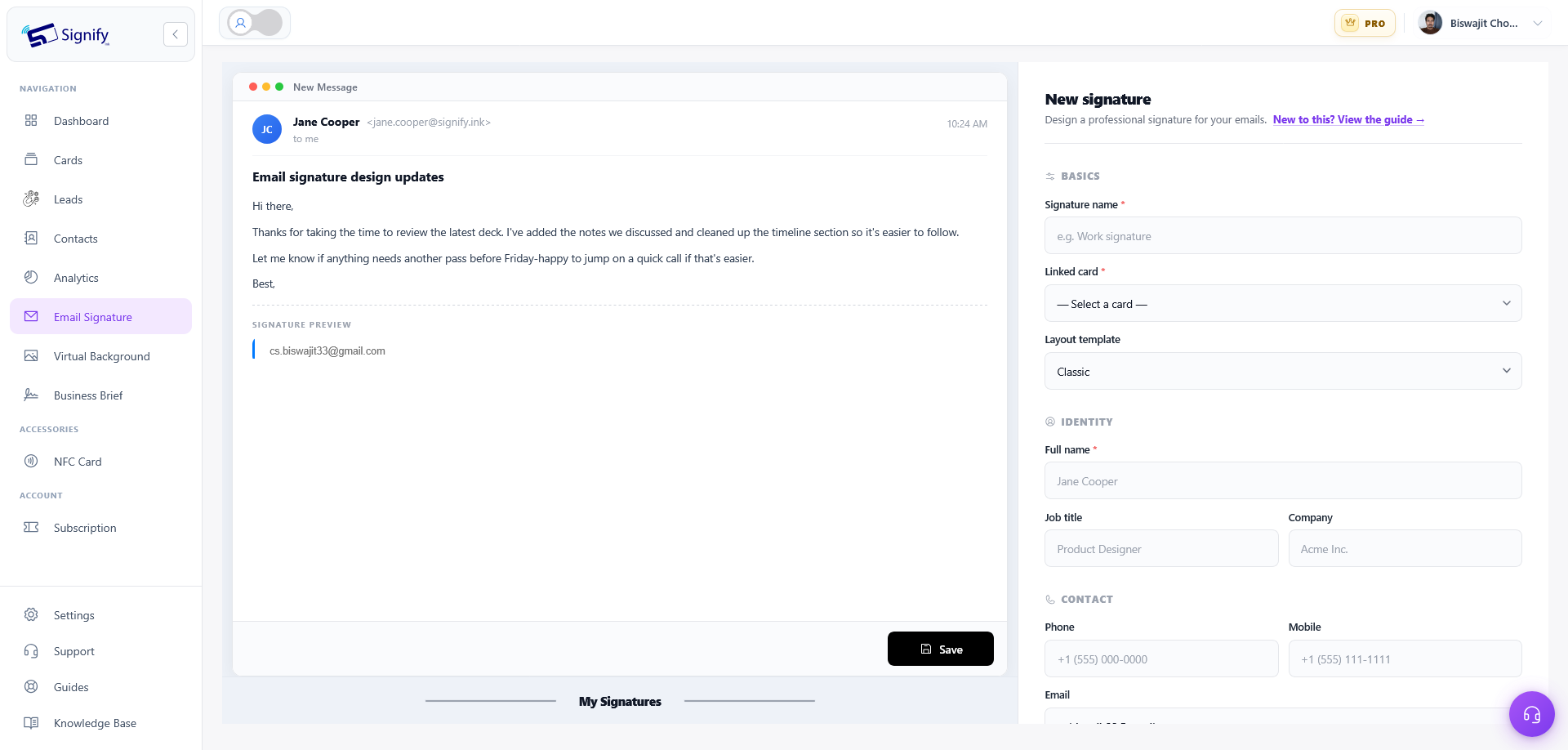 Signify Email Signatures: Create, Customize, and Add to Gmail or Outlook — Signify Insights