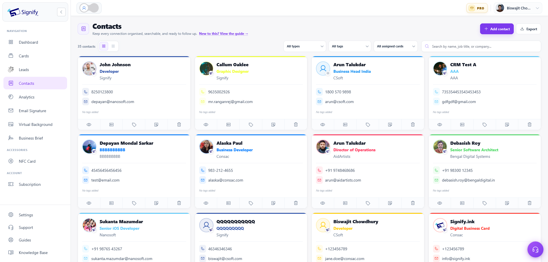 Signify Contacts: How to Add, Organize, and Manage Your Contacts — Signify Insights
