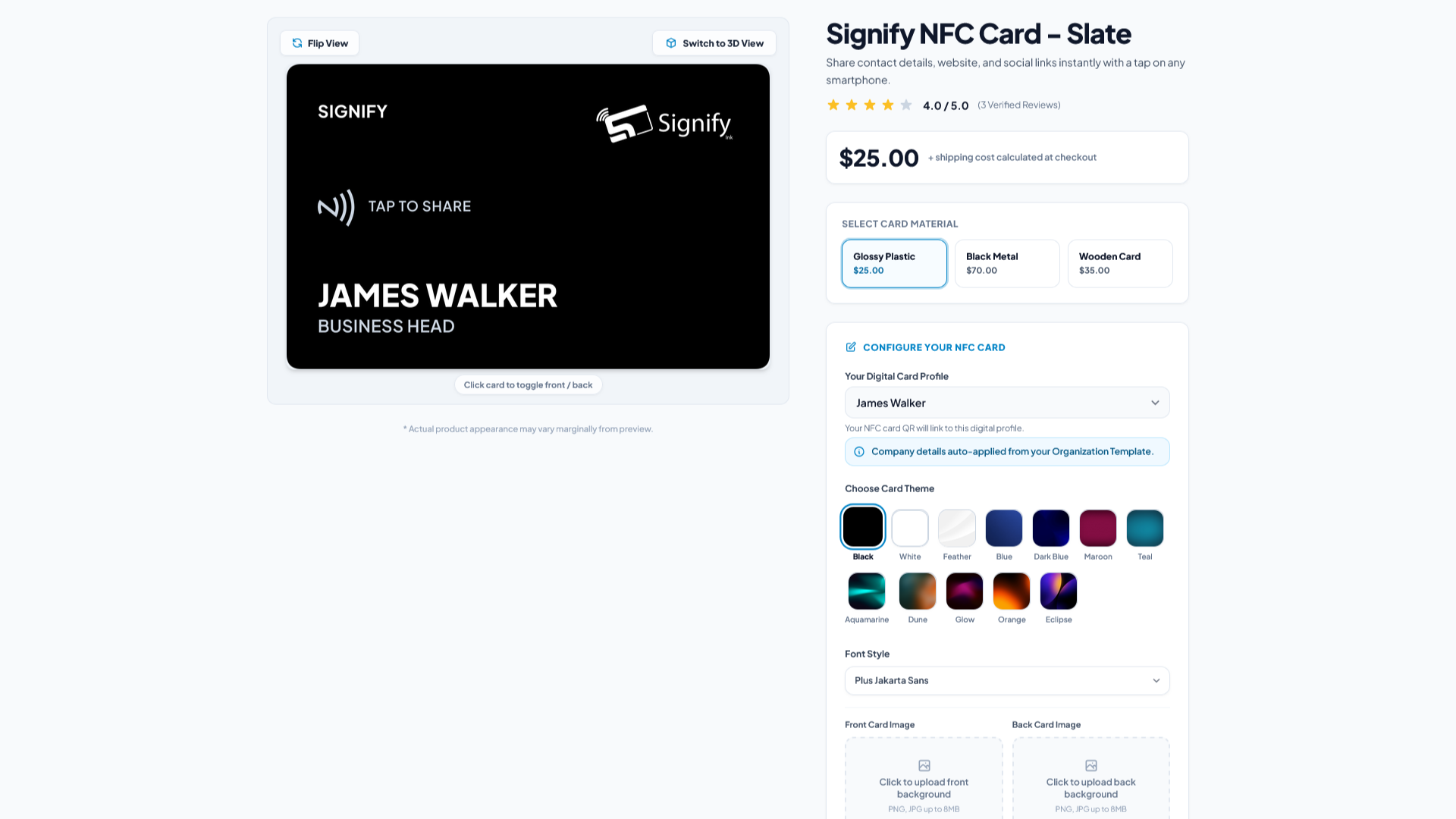 Signify NFC Business Cards: Styles, Materials, Setup &amp;amp; Ordering — Signify Insights